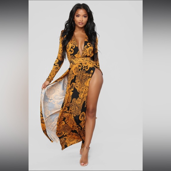 Fashion Nova Spending Spree Maxi Dress - Picture 1 of 9